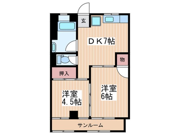 山崎ビルの物件間取画像